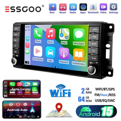 Autoradio 64g android 15 - autoradio, 7"